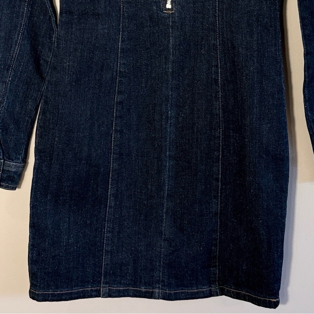 Bebe Eyelet Detail Denim Dress - Picture 7 of 9